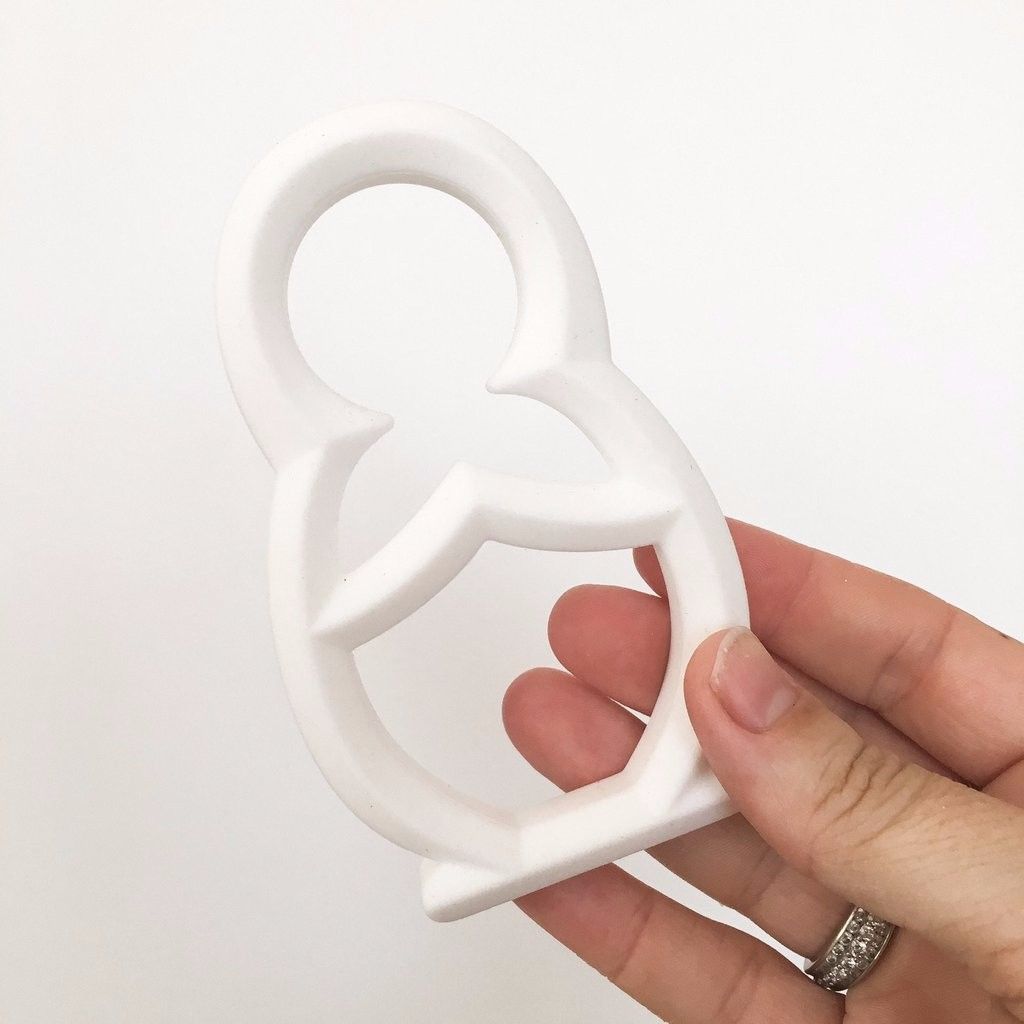 One.Chew.Three - Babushka Silicone Teether  - White