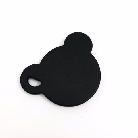 One.Chew.Three - Bear Silicone Teething Disc - Black