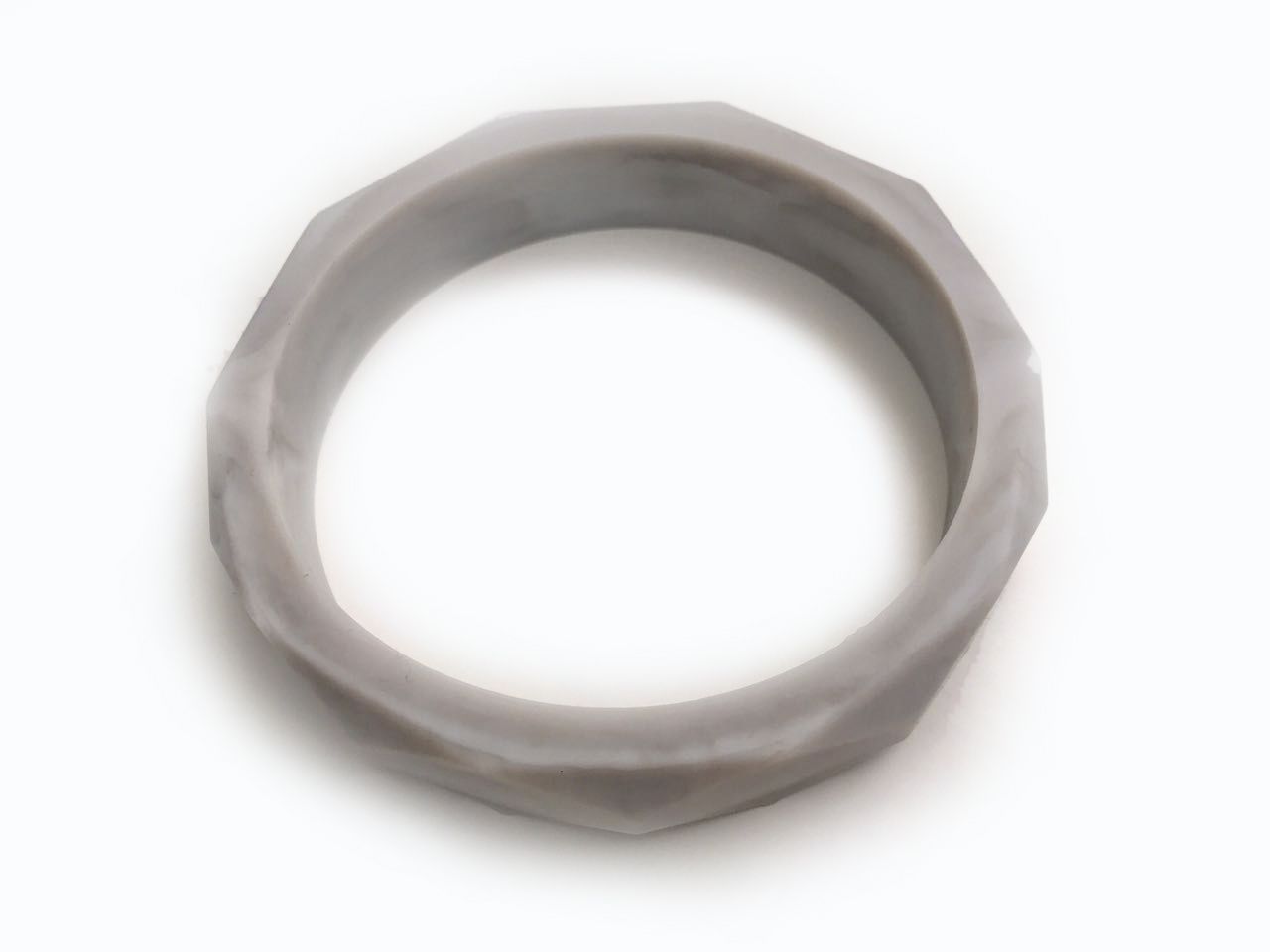 One.Chew.Three - Geo Teething Bangle - Marble