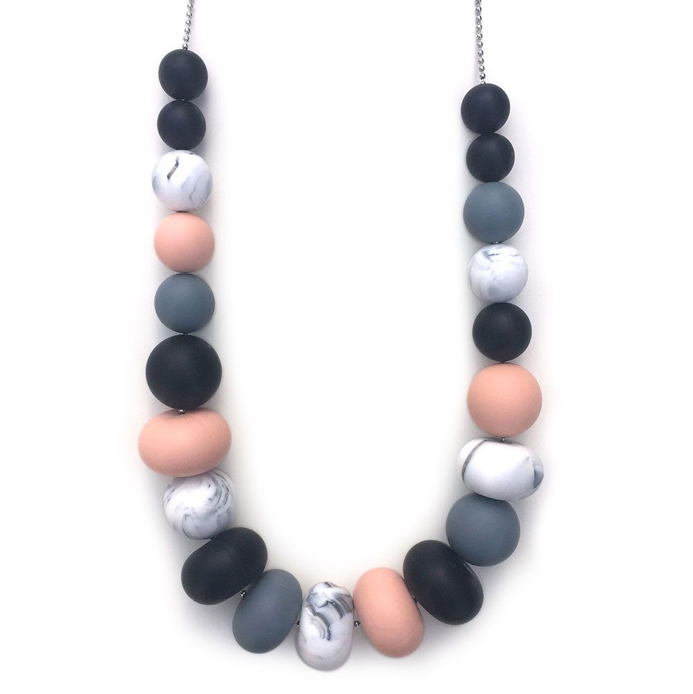 One.Chew.Three - Olivia Teething Necklace - Mono