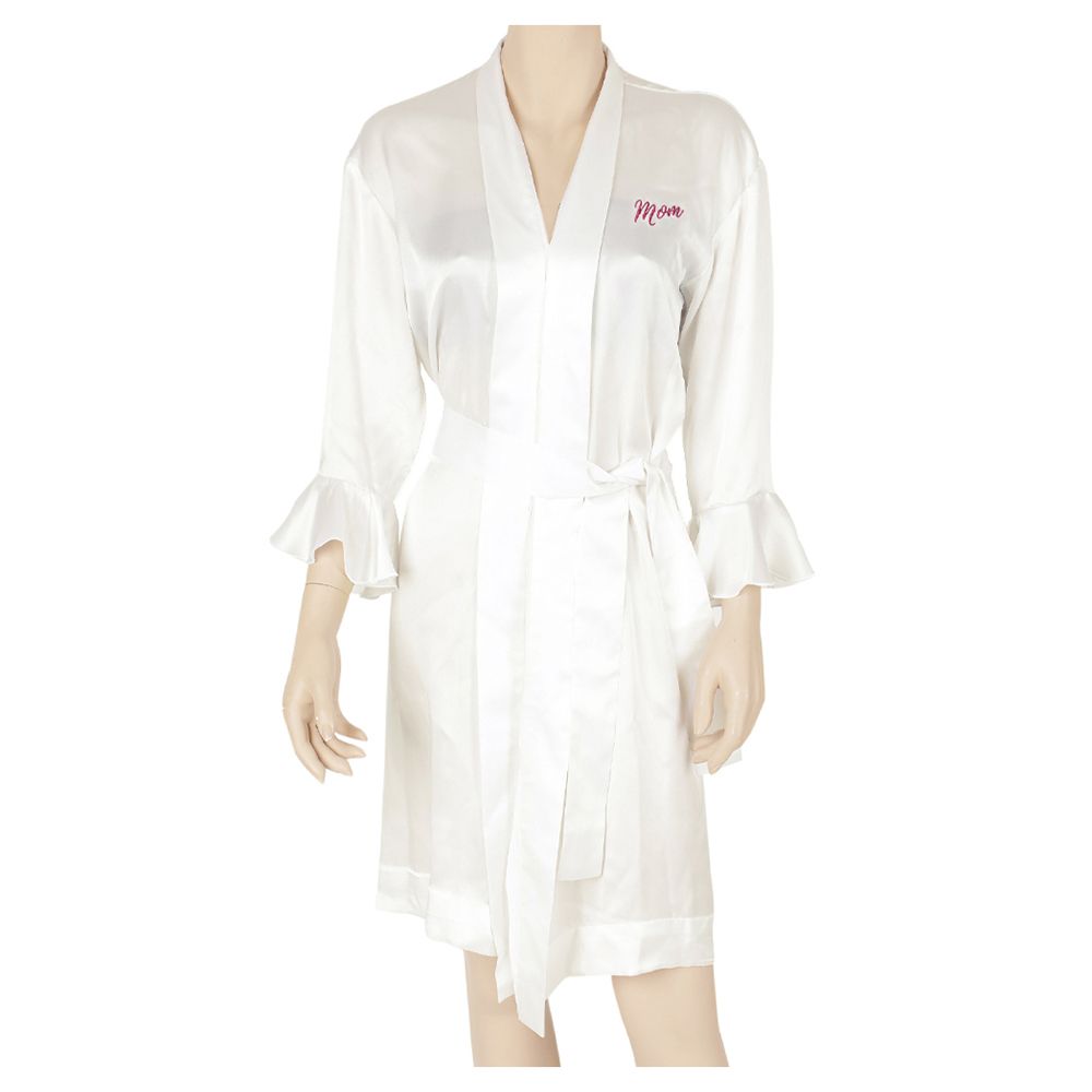 The Lumiere Co - Mom Silk Robe - Cream