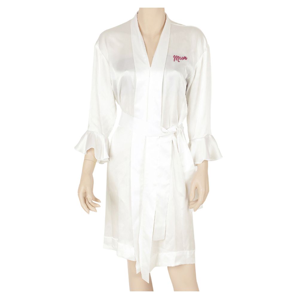 The Lumiere Co - Mum Silk Robe - Cream