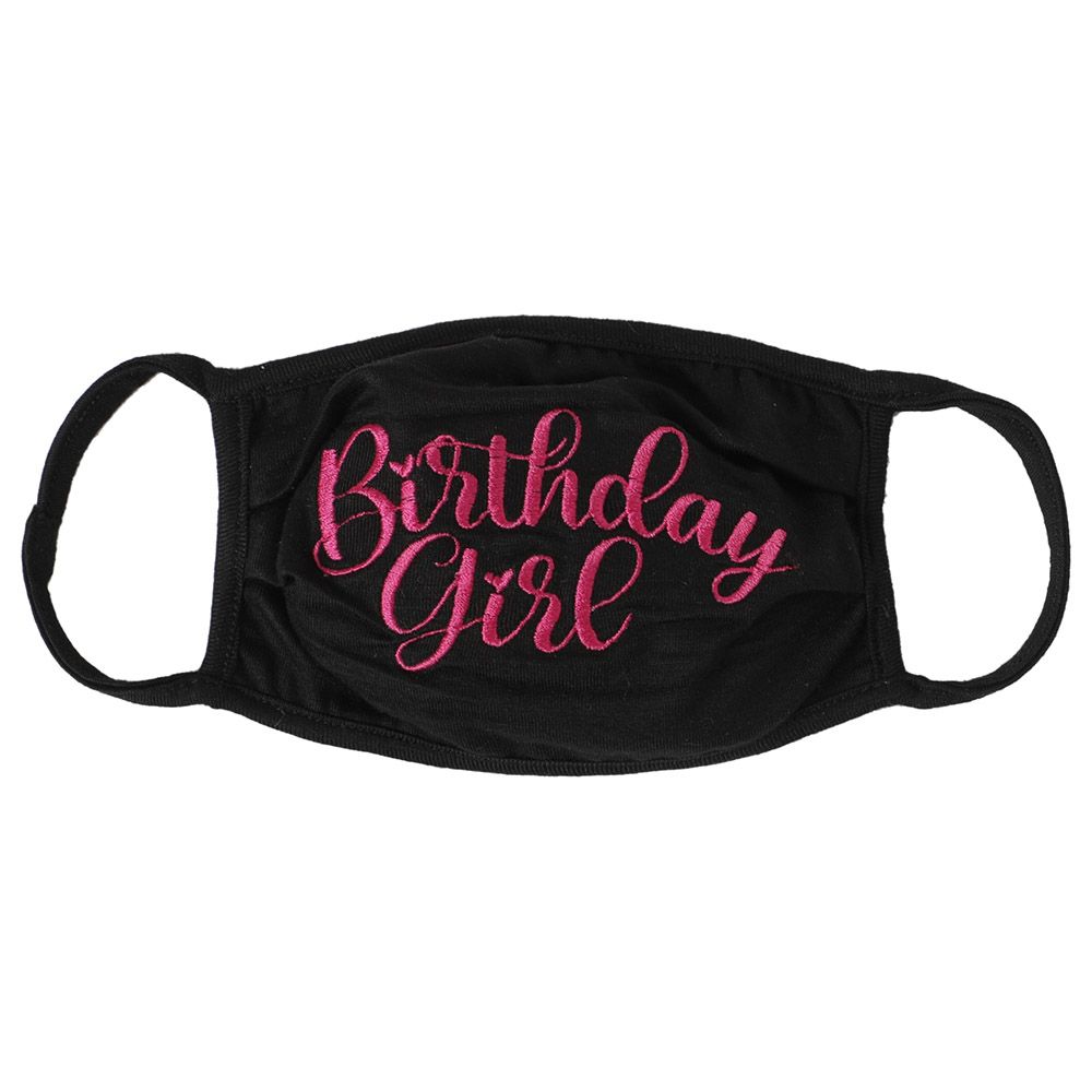 Regal Fabrics - Birthday Girl Mask - Black