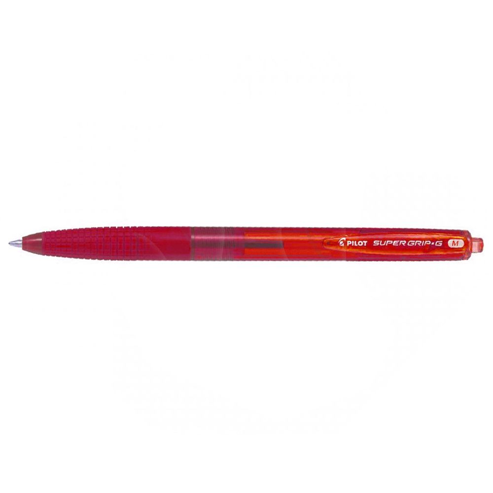 Pilot - Supergrip G Rect Ball Pen Med - Red