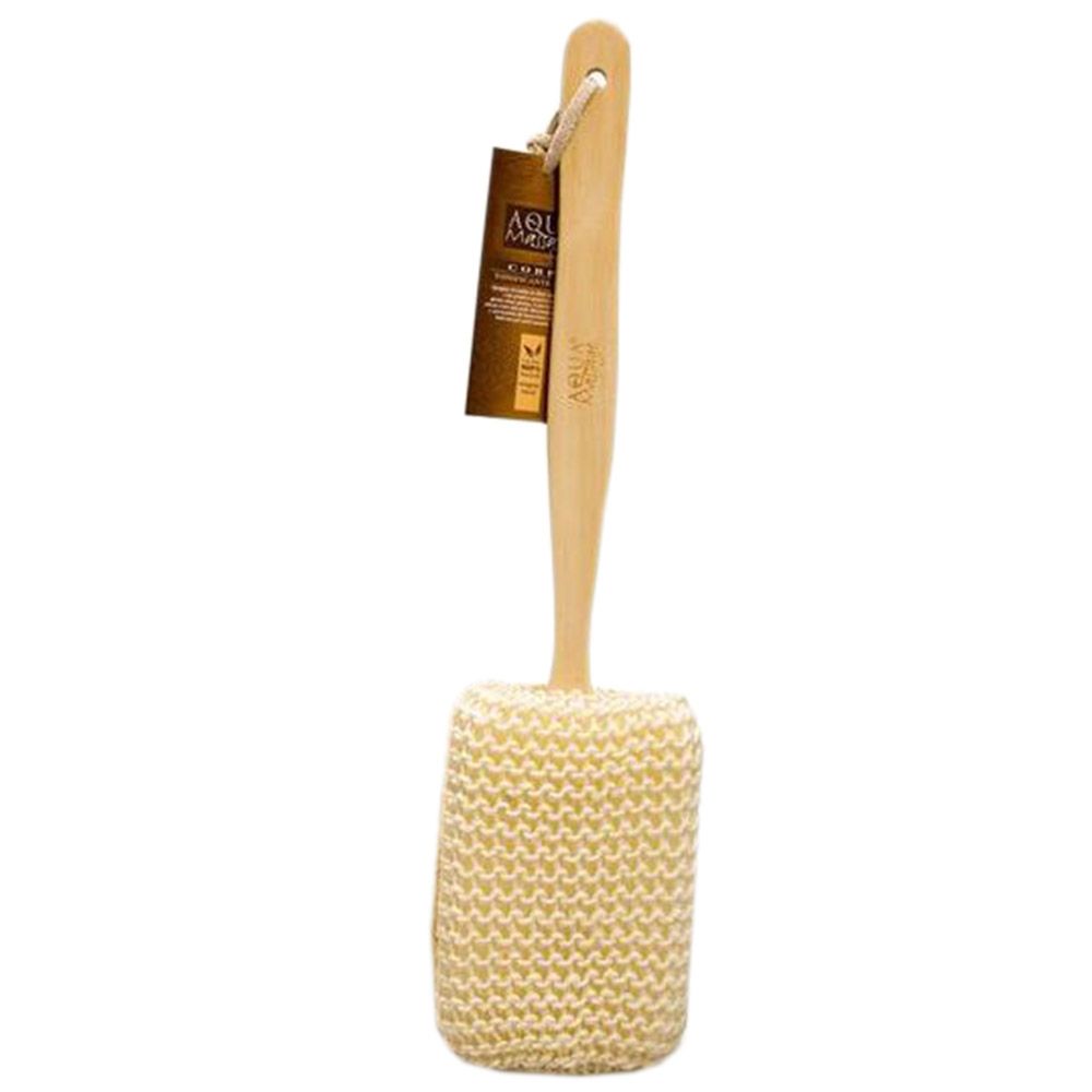 Aqua Massage - Sisal Sponge Brush Wooden Handle