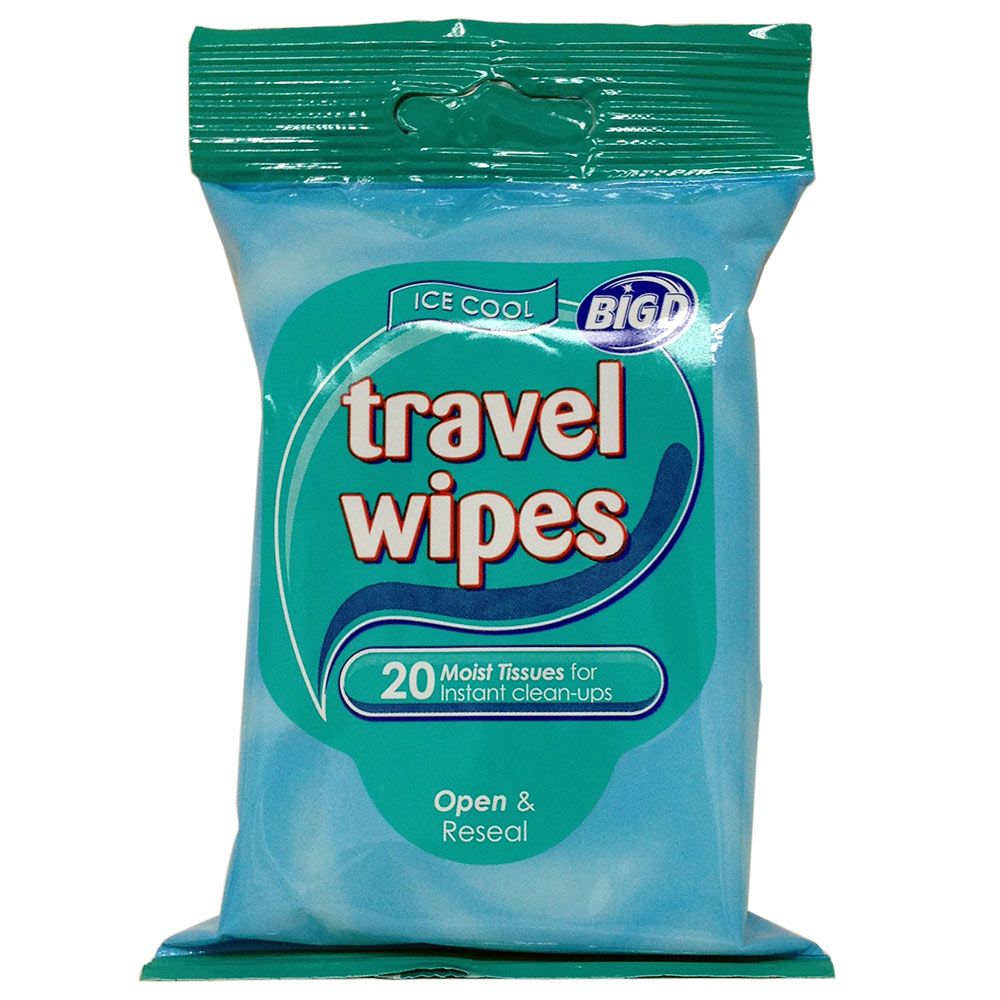 Big D - Travel Wipes Ice Cool 20's