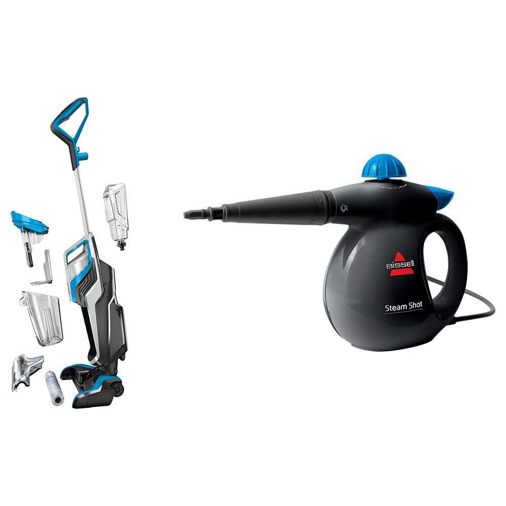 Bissell - 3-In-1 Vacuum Cleaner & Steam Shot Steam Cleaner