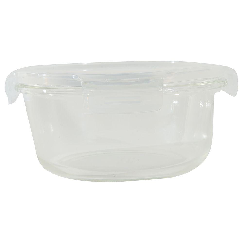 LocknLock - Oven Glass Round w/ Lid - 870ml - Clear