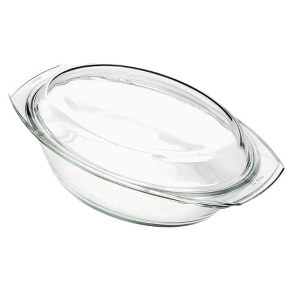 Simax - Oval Casserole w/ Lid - 3 & 1.4L - Clear