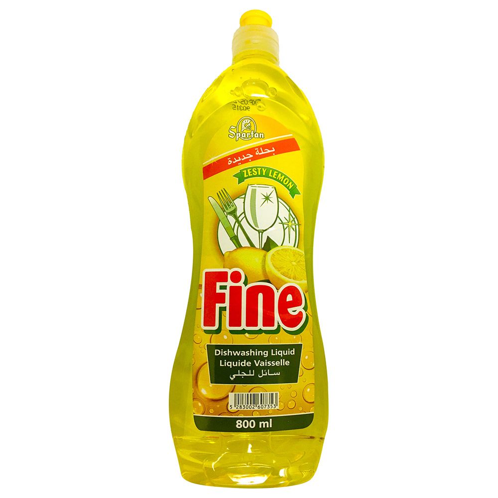 Spartan - Fine Dishwashing Liquid 800ml - Lemon