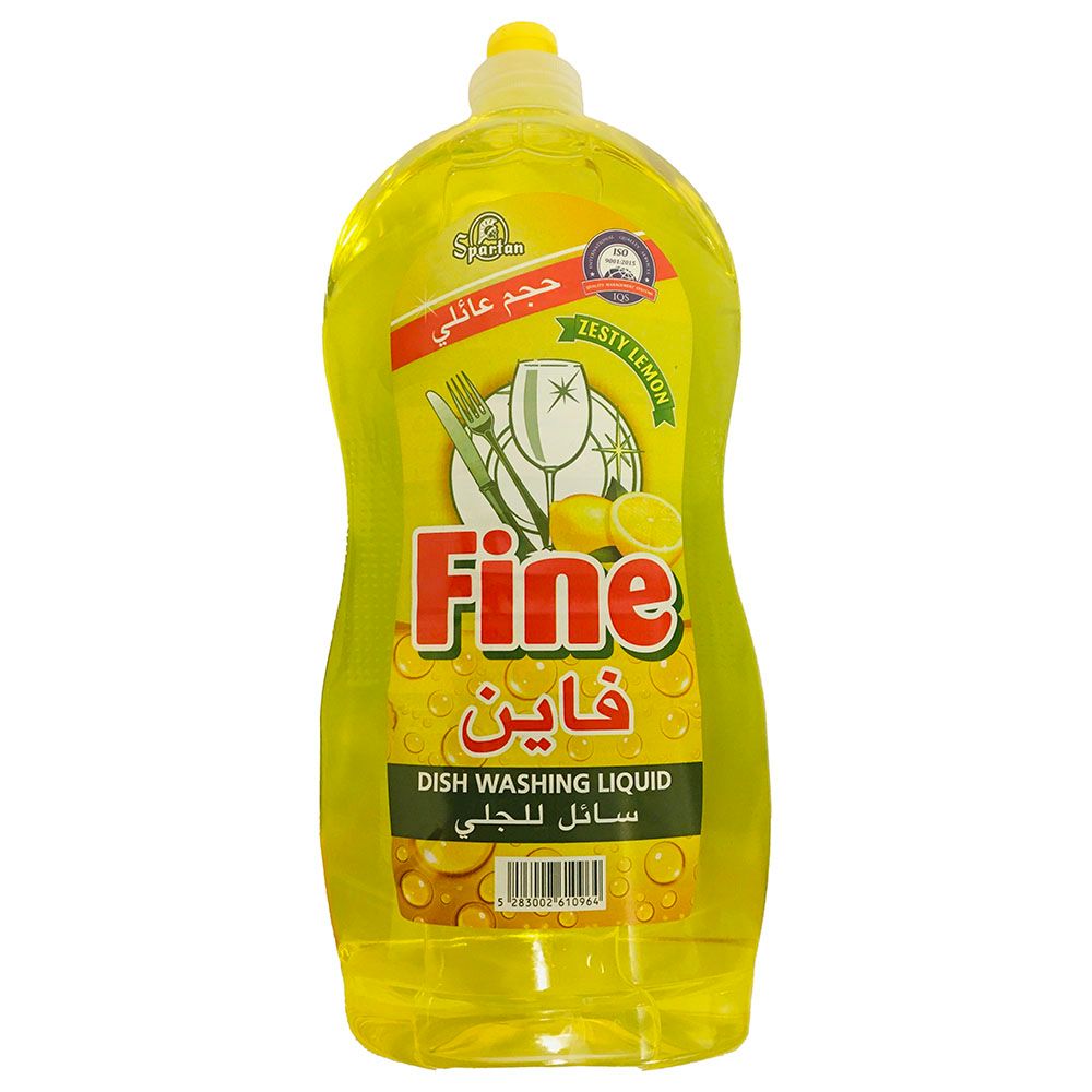 Spartan - Fine Dishwashing Liquid 1300ml - Lemon