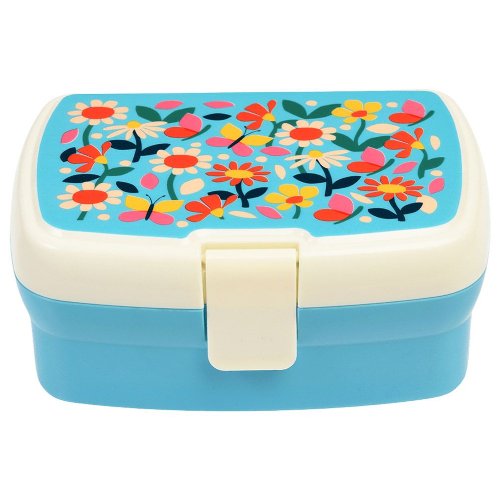 Rex London - 3 Compartments Butterfly Garden Lunch Box With Tray