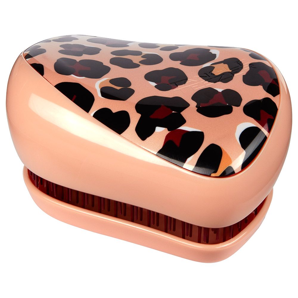 Tangle Teezer - Compact Brush Styler - Apricot Leopard Print