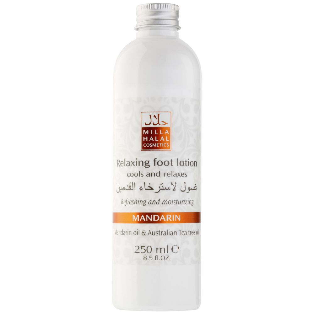 Milla Halal - Relaxing Foot Lotion With Mandarin Oil And Australian Tea Tree Extract