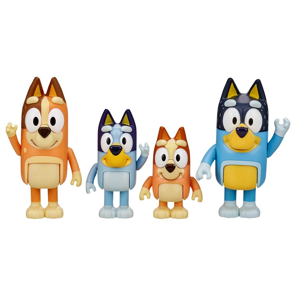 Bluey - Bluey & Family Figures - 4 pcs