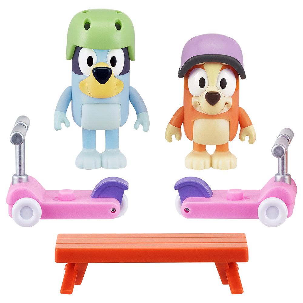 Bluey - Bluey & Bingo's Scooter Fun Playset