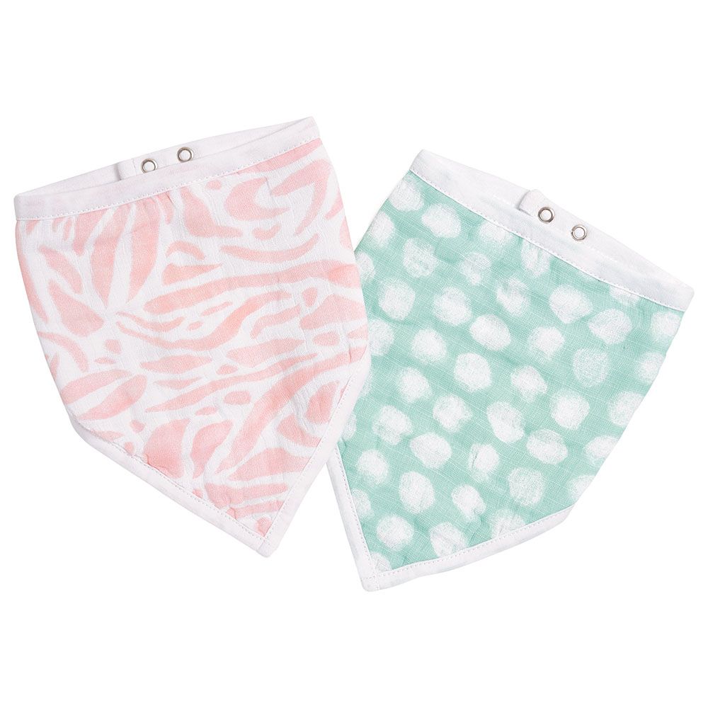 Aden + Anais - Essentials Bandana Pack of 2 Bibs - Tropicalia