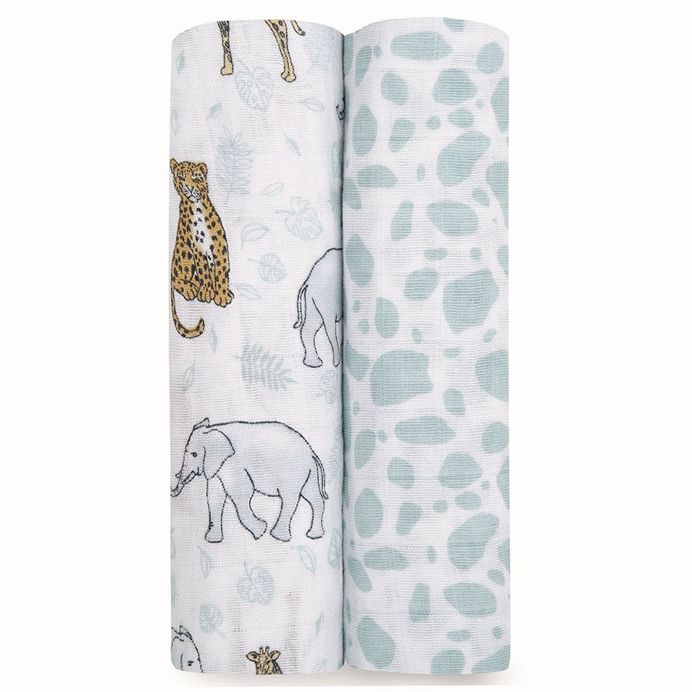 Aden + Anais - Classic Swaddles Pack of 2 - Jungle