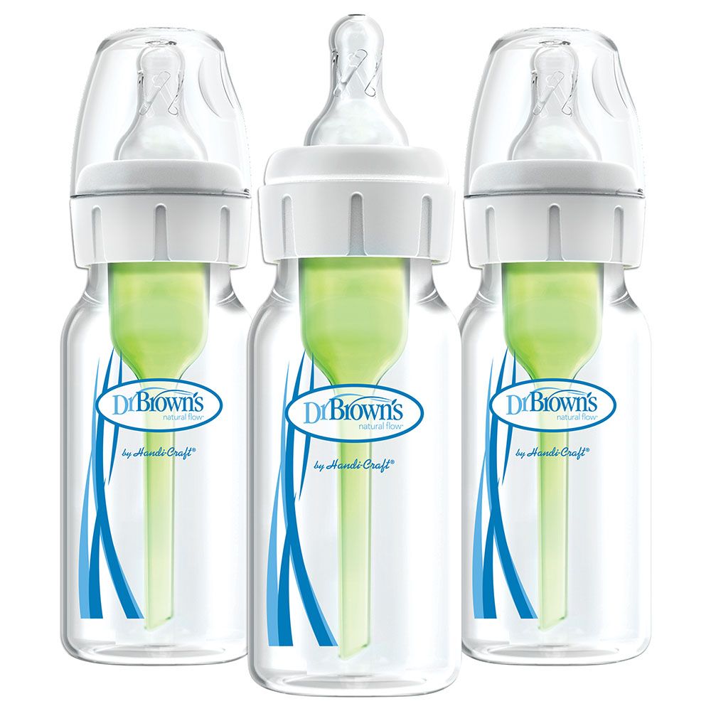 Dr. Brown's - 120ml Narrow-Neck Options Baby Bottle 3pcs