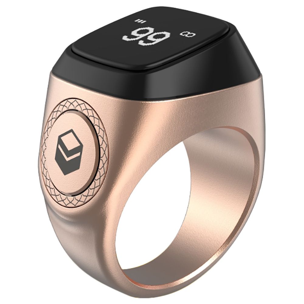 Iqibla - Smart Tasbih Zikr Aluminium Ring 18Mm - Rose Gold