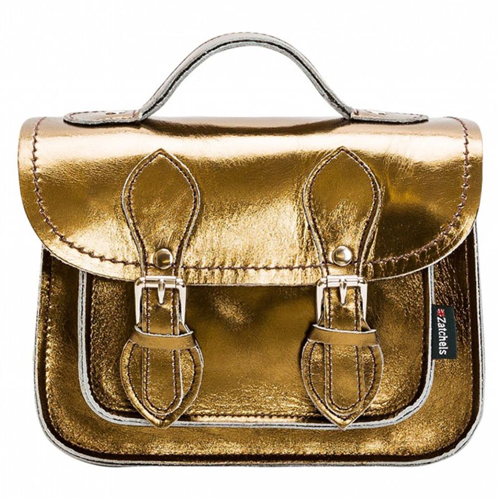 Zatchels - Bronze Metallic Micro Satchels