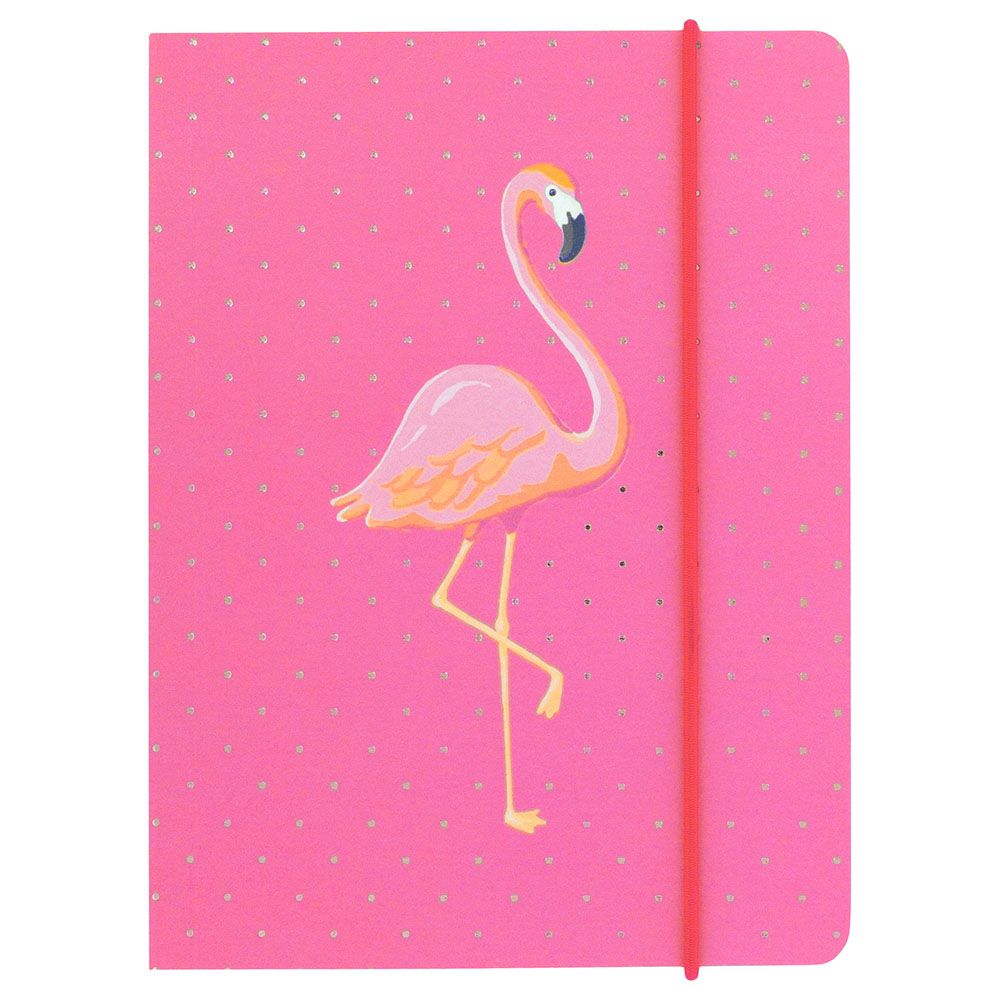 Go Stationery - A6 Extra Thick Notebook - Flamingo