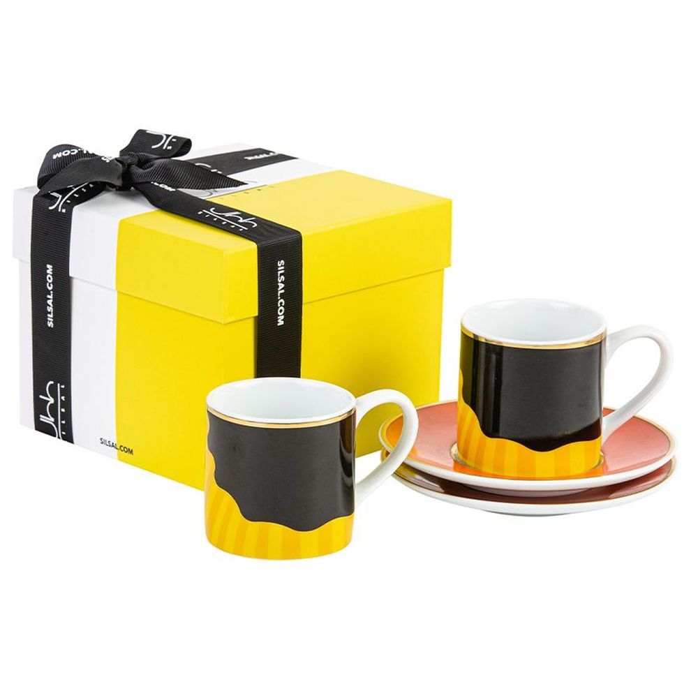 Silsal - Set of 2 Sarb Espresso Cups - European Goldfinch