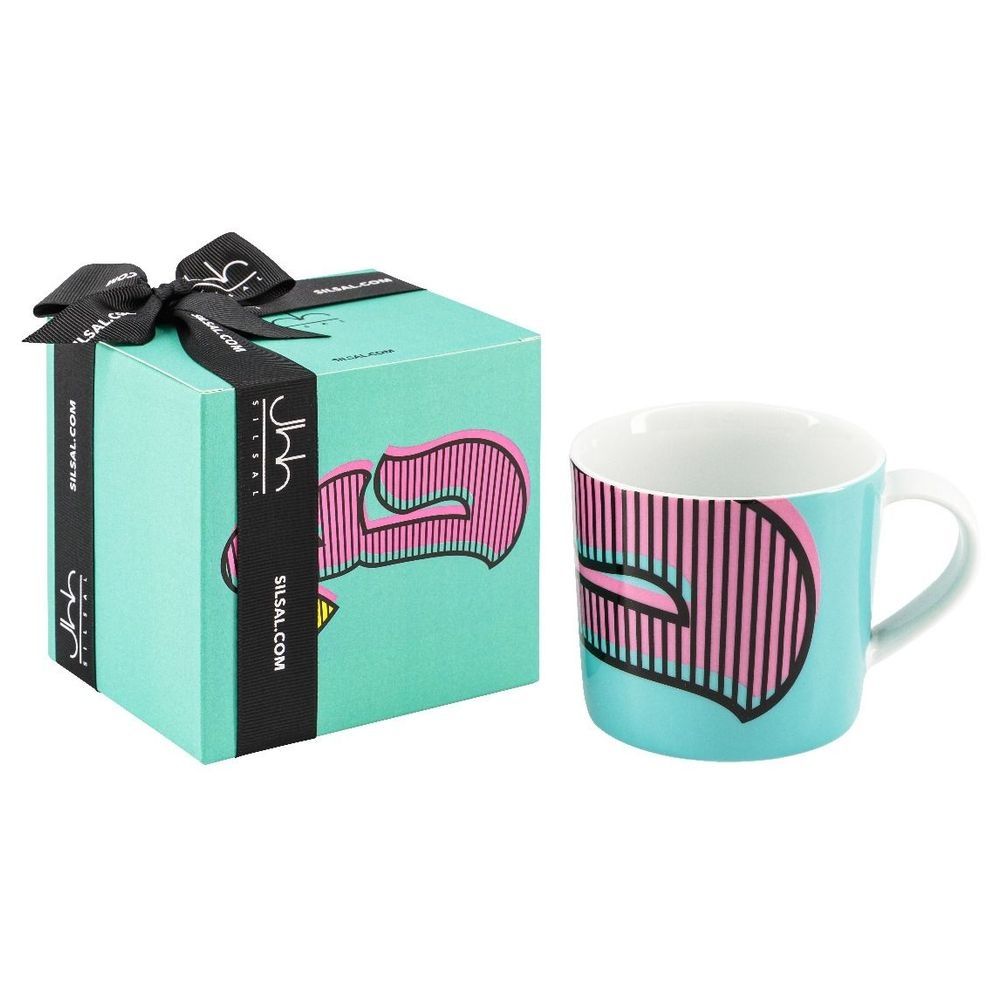 Silsal - Hubb Mug With Gift Box - Turquoise/Pink