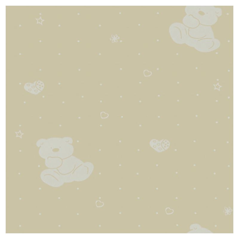 Fujikawa - Teddy Bear Children Wallpaper - Light Brown