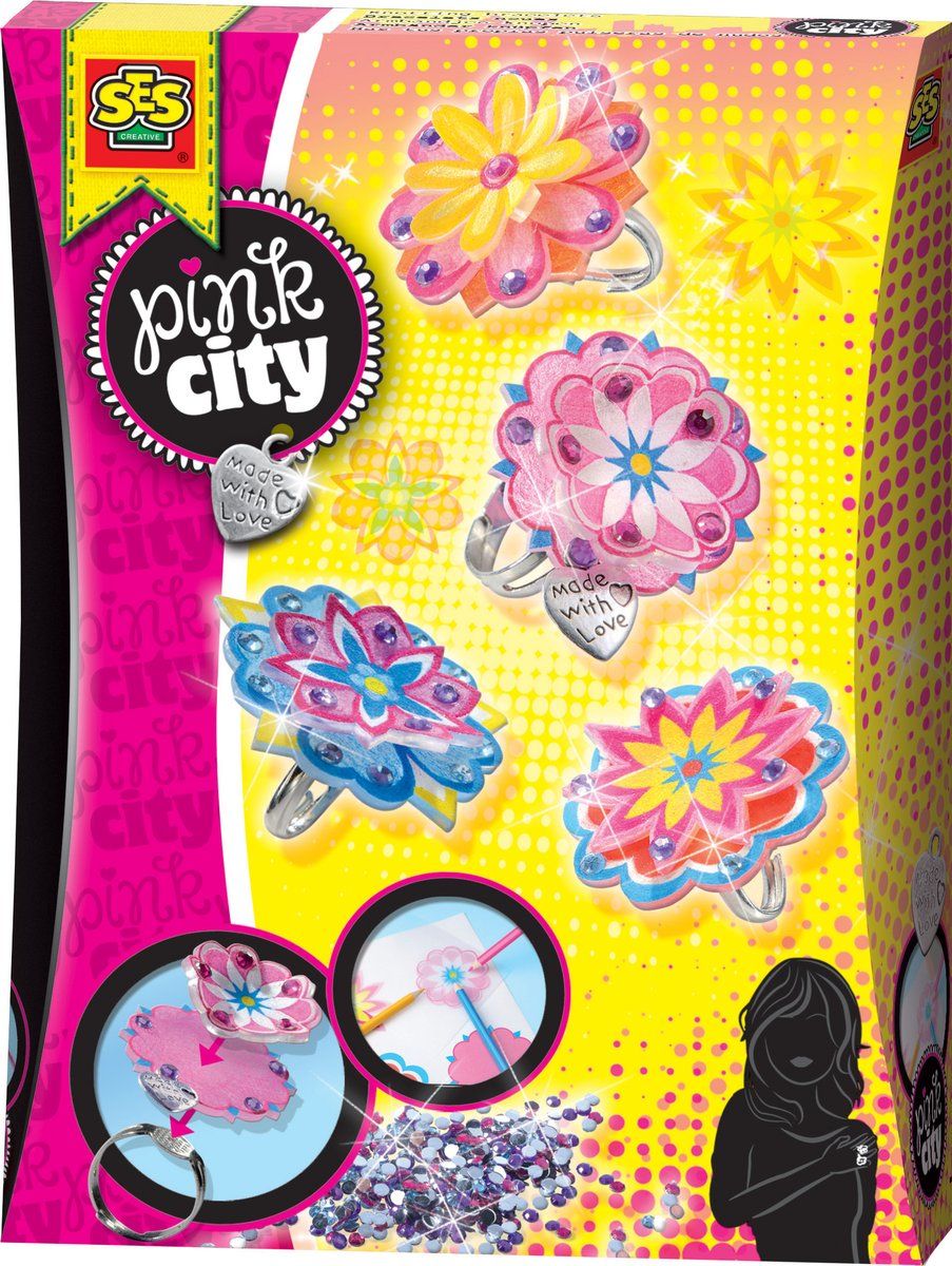 SES Creative - Pink City Rings