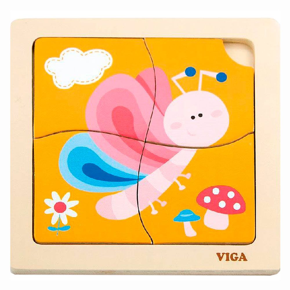 Viga - Handy Flat Puzzle Butterfly