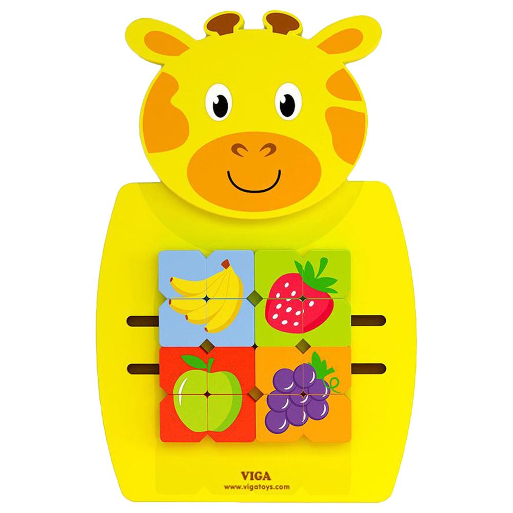 Viga - Animal Wall Toy Panels - Giraffe Mosaic Fruits