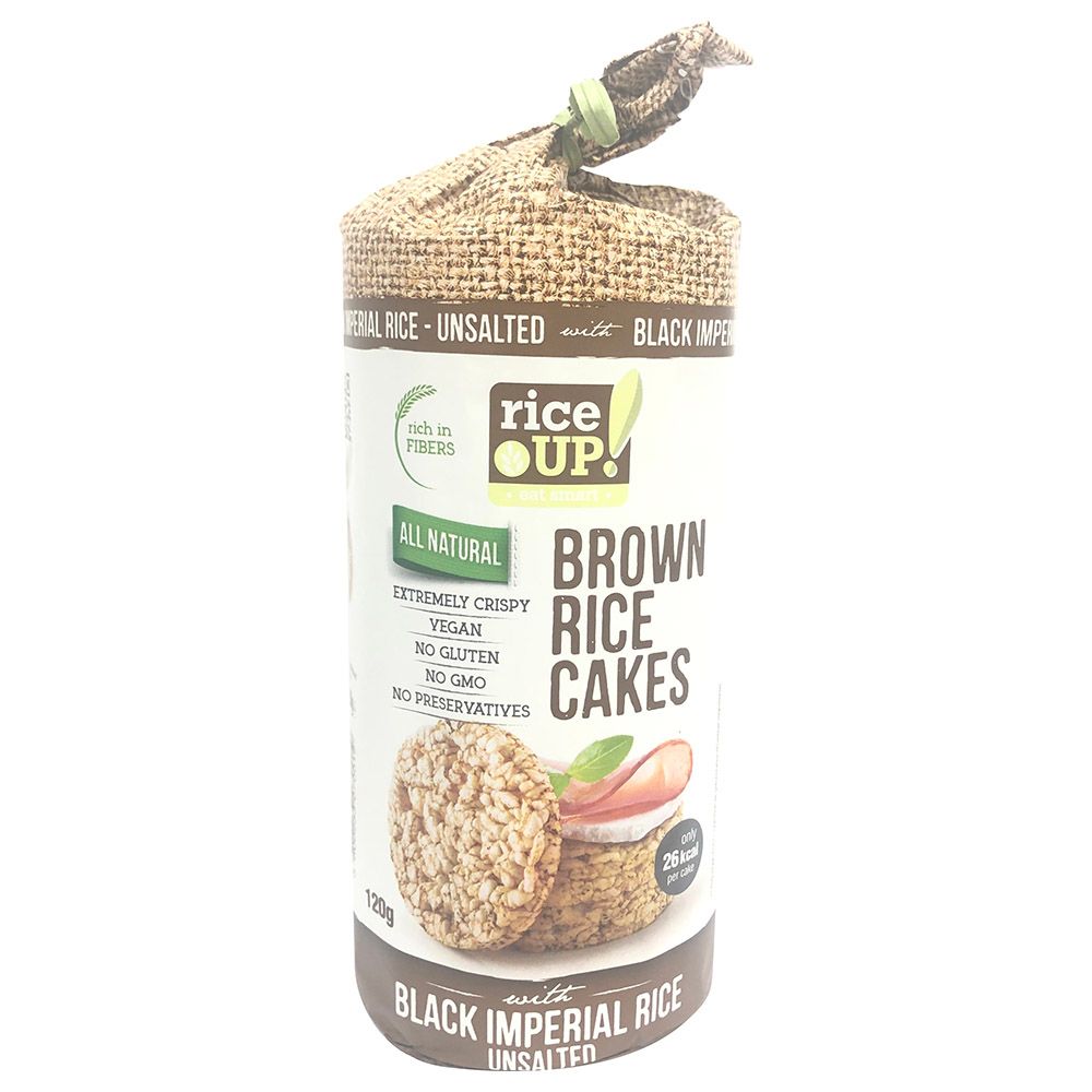 Rice Up - Brown Rice Cake Black Imperial Rice 120g