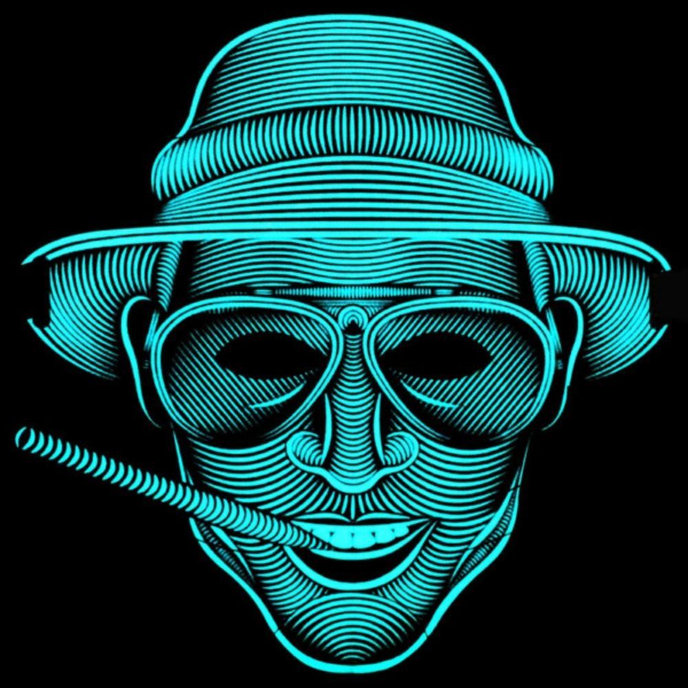 Treasure Box - The Sound Reactive LED Mask -  Man Smoking