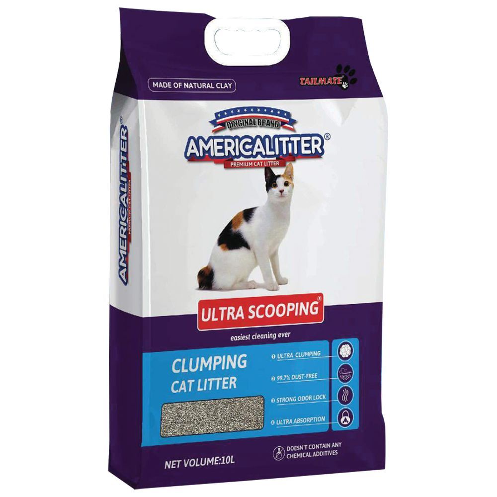 America Litter - Cat Litter Unscented Ultra Scooping - 10L