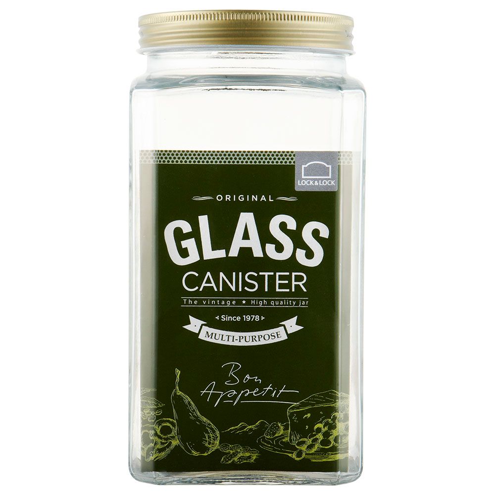 Lock&Lock - Glass Canister Rectangle 2300ml