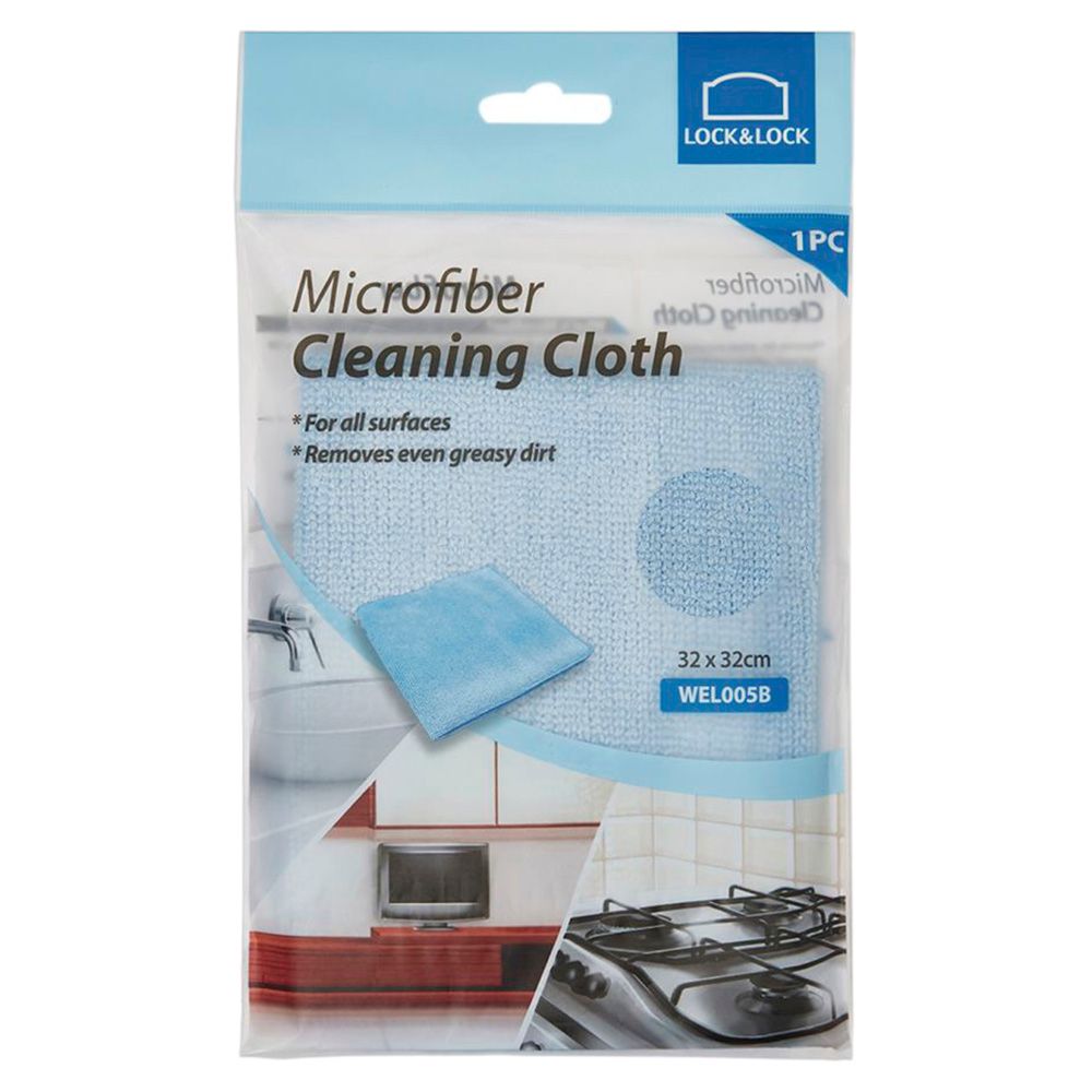 LOCK&LOCK - Microfiber Cleaning Cloth 32x32cm - Blue