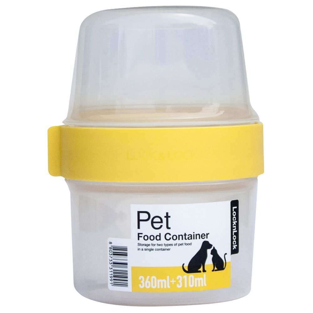 Lock&Lock - Double Wet Pet Food & Treat Container - 360+310ml