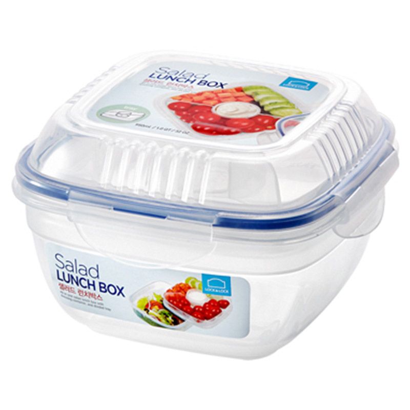 LOCK&LOCK - Salad Lunch Box With Tray 950ml