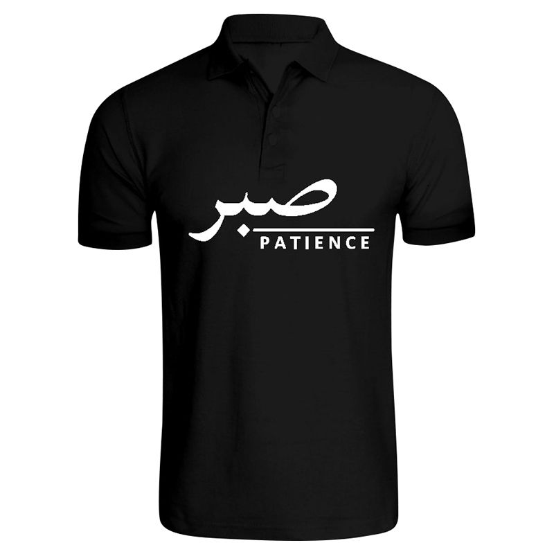 BYFT - Patience Printed Cotton Polo T-Shirt - Black