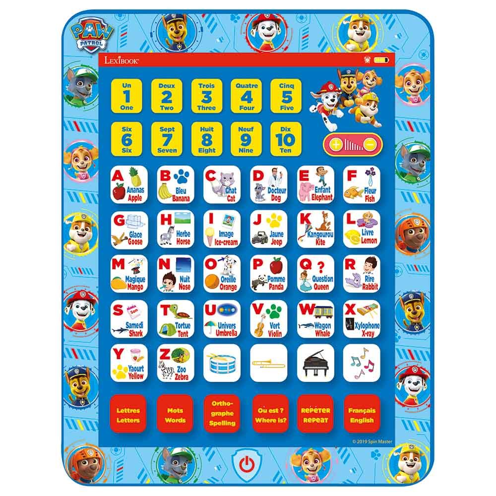 Lexibook - Paw Patrol Bilingual Educational Tablet