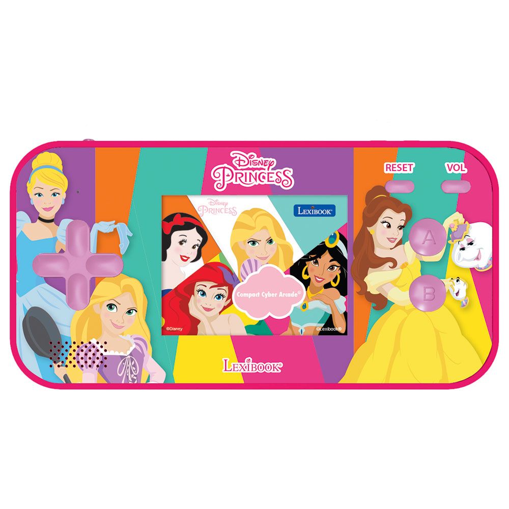 Lexibook - Handheld Cyber Arcade Disney Princess Console 2.5-inch