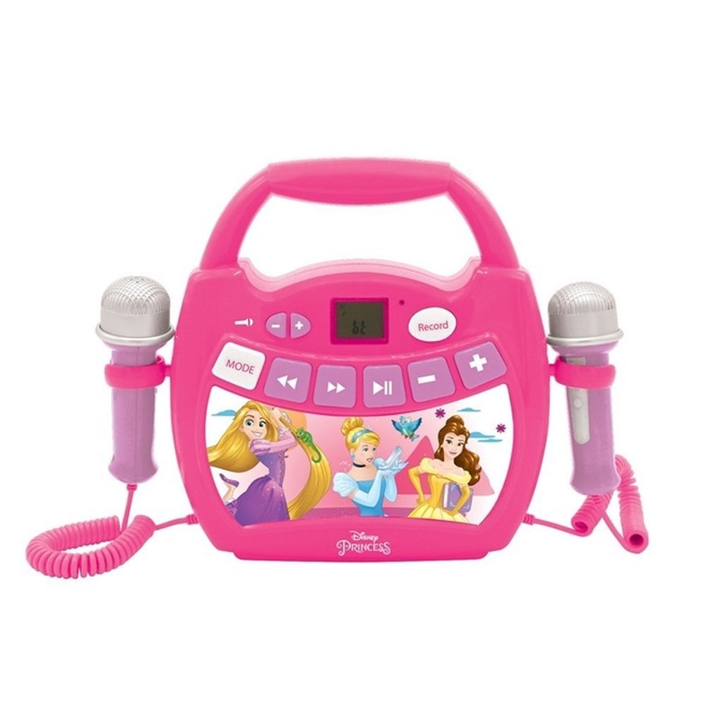 Lexibook - Disney Princess Rechargable Bluetooth Speaker W/ Lights & Mics