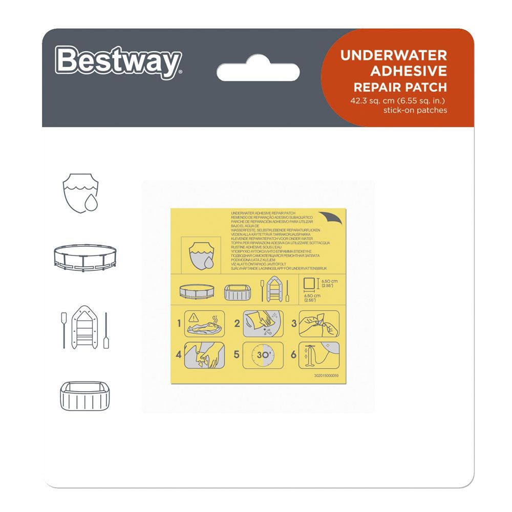 Bestway - Underwater Adhesive Pool Repair Kit - Clear