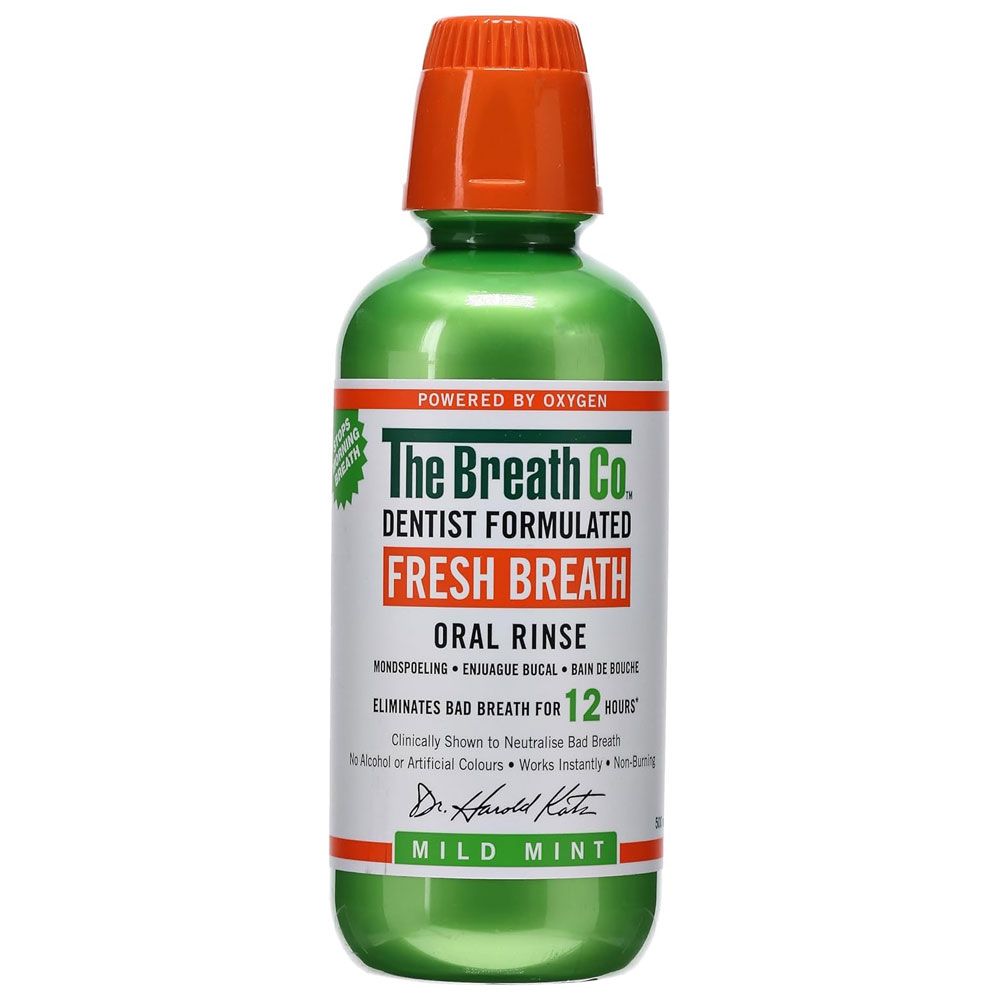 The Breath Co - Fresh Breath Oral Rinse - Mild Mint