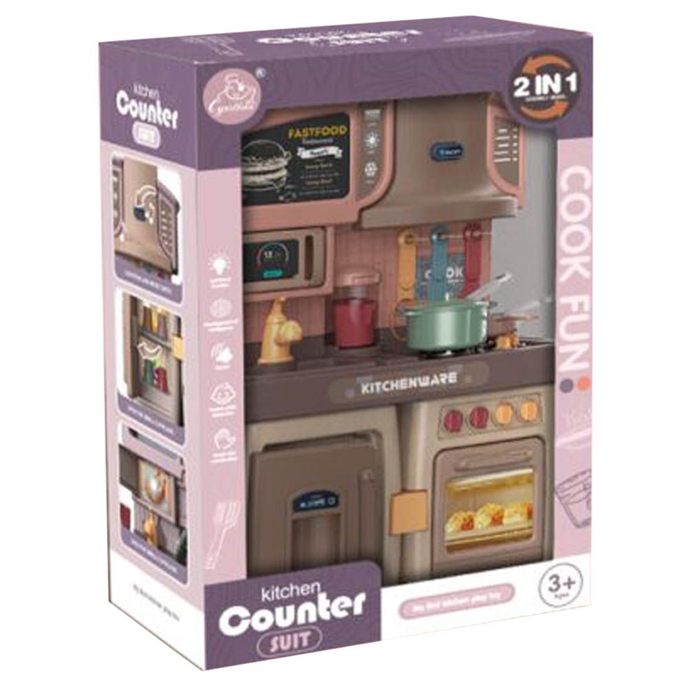 Stem - 2 In 1 Kitchen Counter Suit - Pink