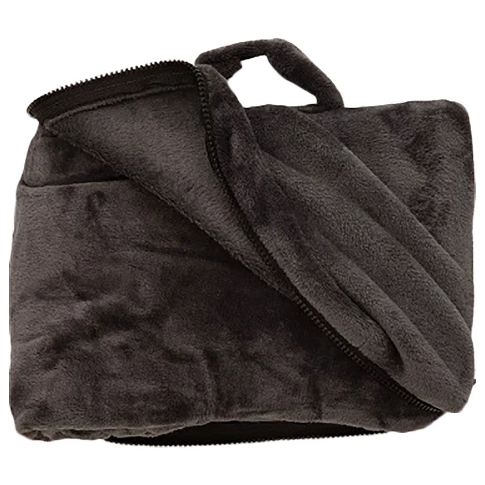 Cabeau - Fold 'N Go Blanket - Charcoal Black