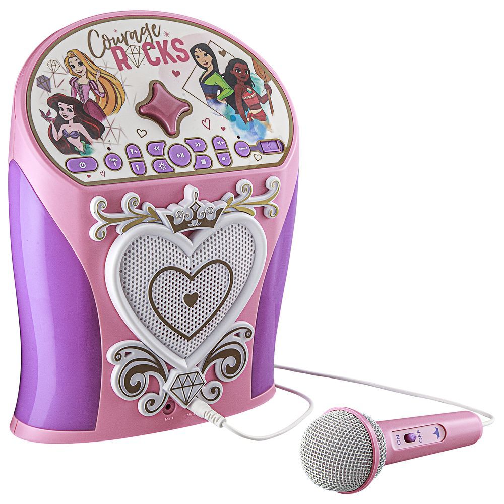 Kid Designs - Disney Princess Bluetooth Karaoke Machine w/ Microphone