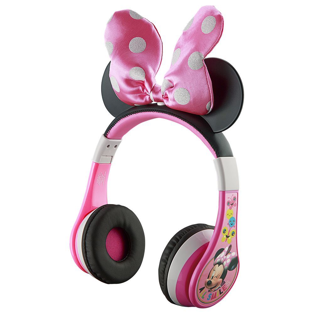 Kid Designs - Minnie Mouse Wireless Bluetooth Kids Headphone - Pink