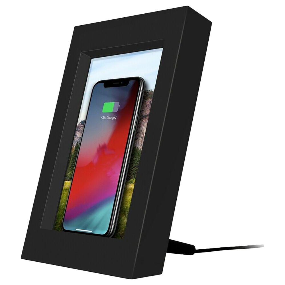 Twelve South - Powerpic Wireless Charging Photoframe, Black